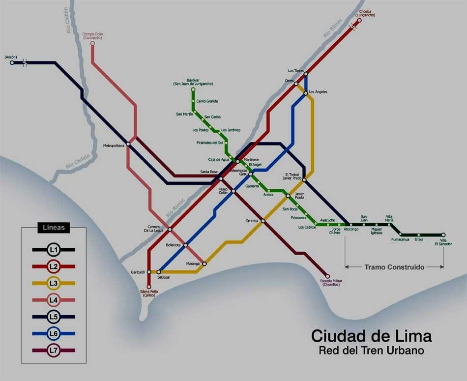 Lima peru metro haritası