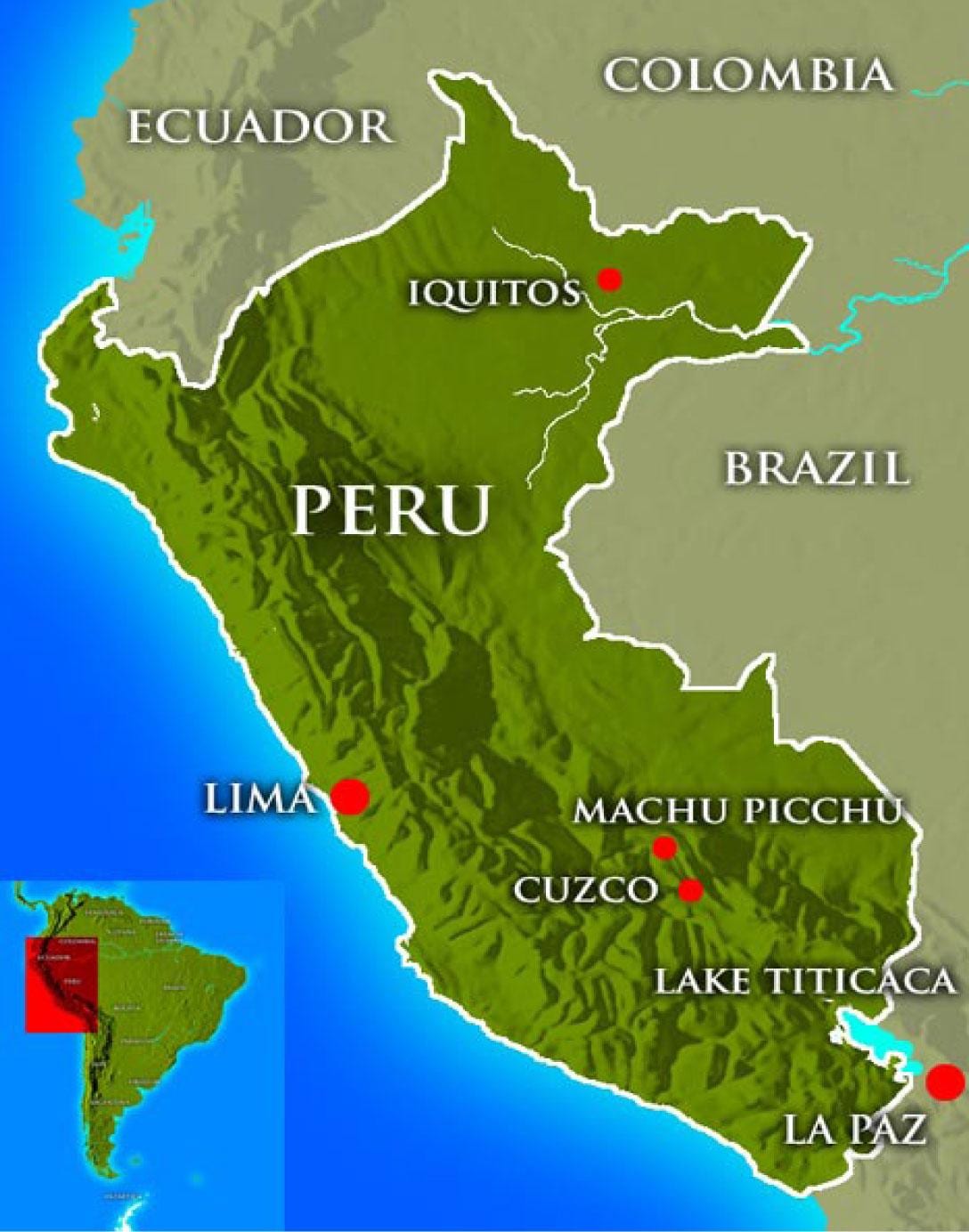 harita peru gösteriliyor 