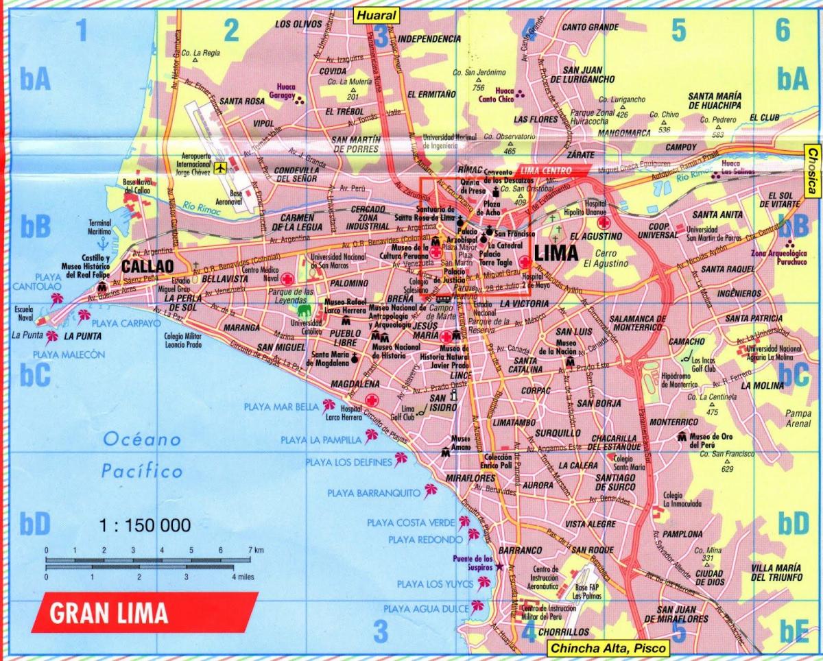 Lima haritası görülecek