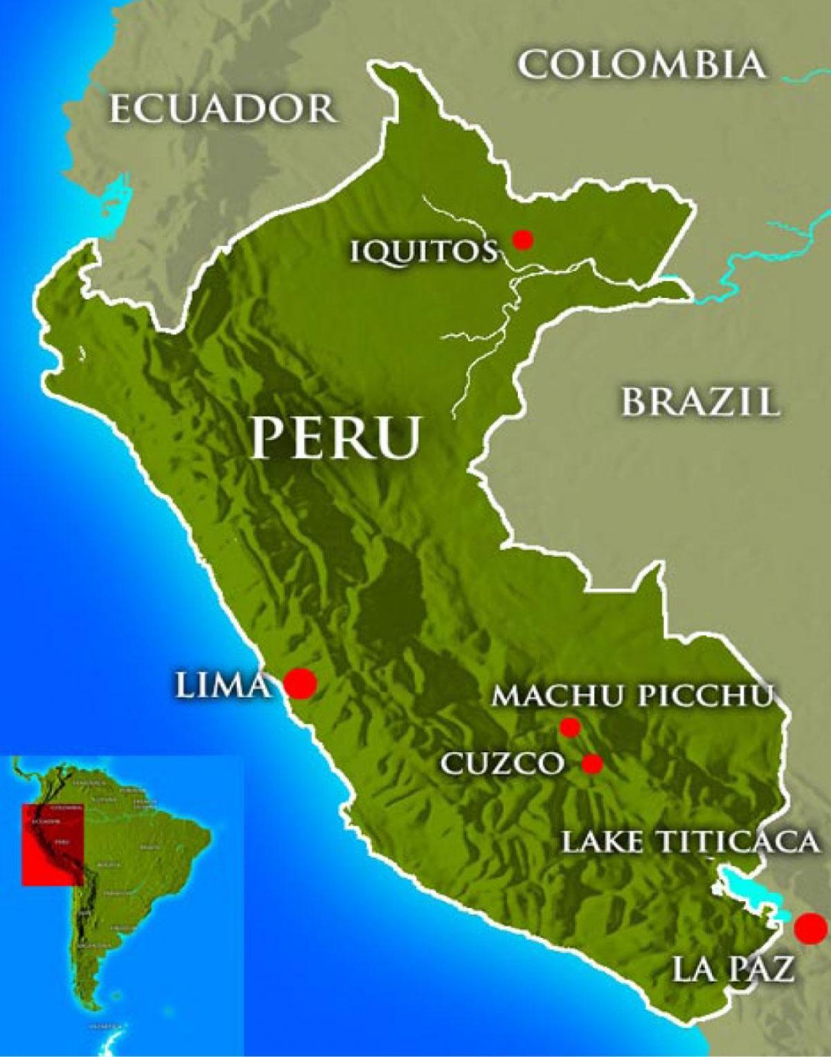 Peru'nun başkenti haritası 